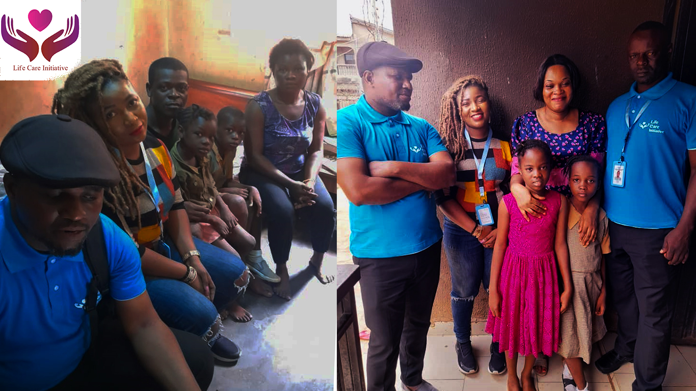 LCCWEI conducts follow-up visits to families of 5 children under the Lifecare initiative